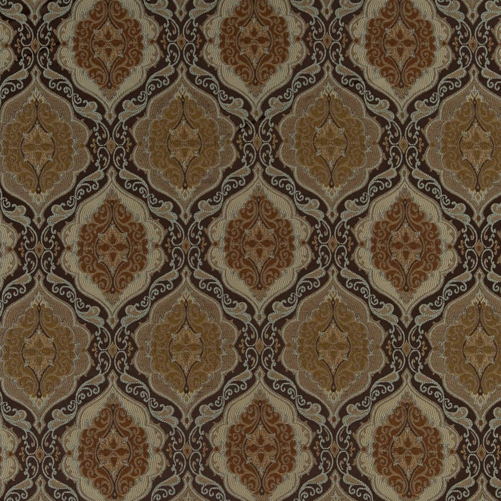 D1834 Walnut Antoinette by Charlotte Designer Fabric Vintage Elegance 100% Woven Polyester Asia Exceeds 120,000 Wyzenbeek Rubs (Heavy Duty) </p><p>Repeat: Horizontal: 7" x Vertical: 10" 54 Inches - Swanky Fabrics -