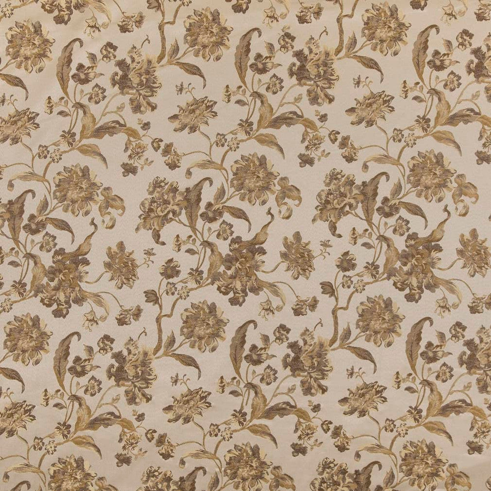 D1841 Champagne Cecile by Charlotte Designer Fabric Vintage Elegance 100% Woven Polyester Asia Exceeds 120,000 Wyzenbeek Rubs (Heavy Duty) </p><p>Repeat: Horizontal: 14.5" x Vertical: 24.5" 54 Inches - Swanky Fabrics -
