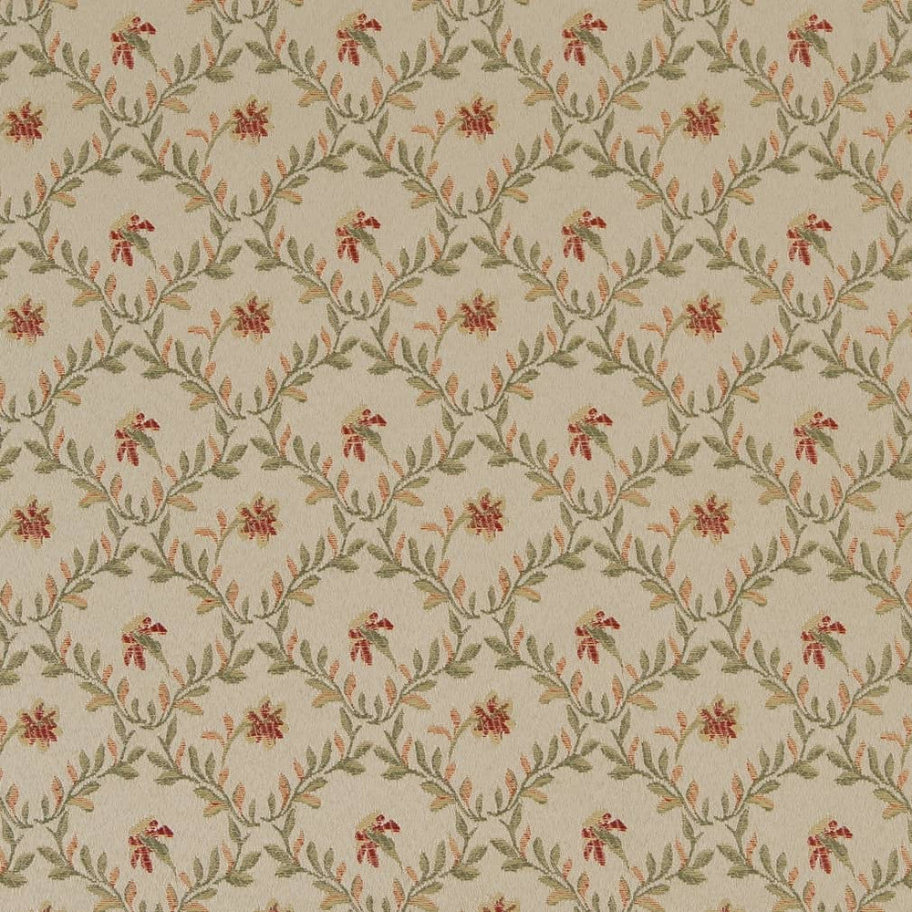 D1848 Garden Juliet by Charlotte Designer Fabric Vintage Elegance 100% Woven Polyester Asia Exceeds 120,000 Wyzenbeek Rubs (Heavy Duty) </p><p>Repeat: Horizontal: 4" x Vertical: 3.25" 54 Inches - Swanky Fabrics -