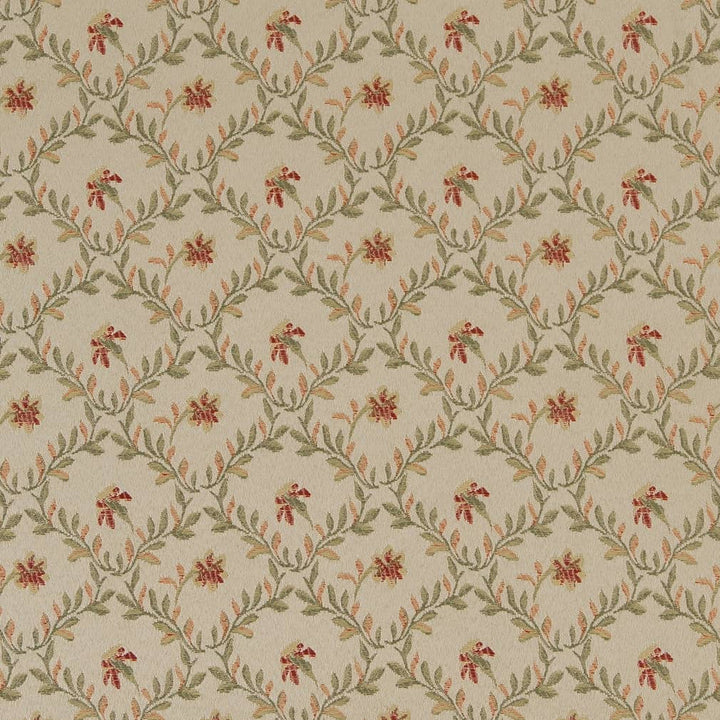 D1848 Garden Juliet by Charlotte Designer Fabric Vintage Elegance 100% Woven Polyester Asia Exceeds 120,000 Wyzenbeek Rubs (Heavy Duty) </p><p>Repeat: Horizontal: 4" x Vertical: 3.25" 54 Inches - Swanky Fabrics -