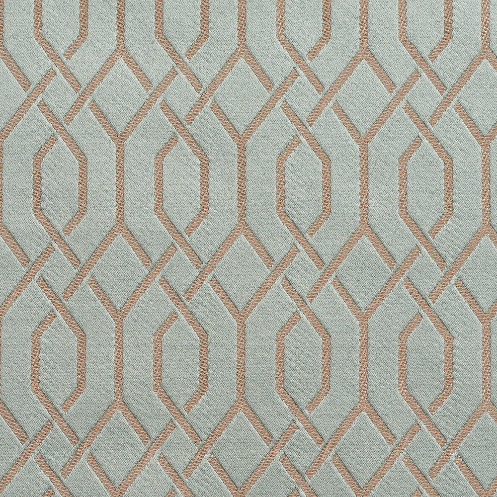 D184 Seamist Lattice by Charlotte Designer Fabric Sateens 100% Woven Polyester Asia Exceeds 100,000 Wyzenbeek Rubs (Heavy Duty) Horizontal: 2" x Vertical: 2.75" 54 Inches - Swanky Fabrics -