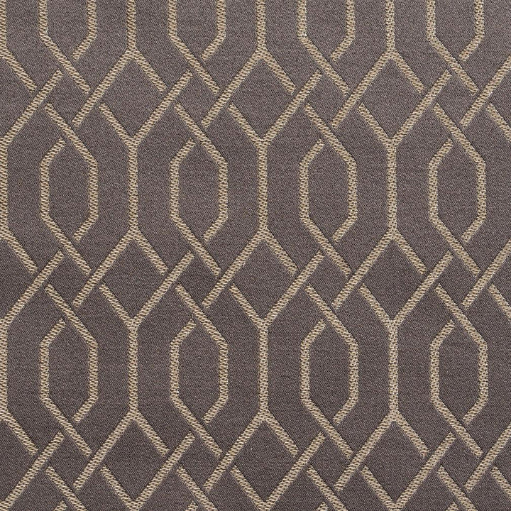 D187 Pewter Lattice by Charlotte Designer Fabric Sateens 100% Woven Polyester Asia Exceeds 100,000 Wyzenbeek Rubs (Heavy Duty) Horizontal: 2" x Vertical: 2.75" 54 Inches - Swanky Fabrics -