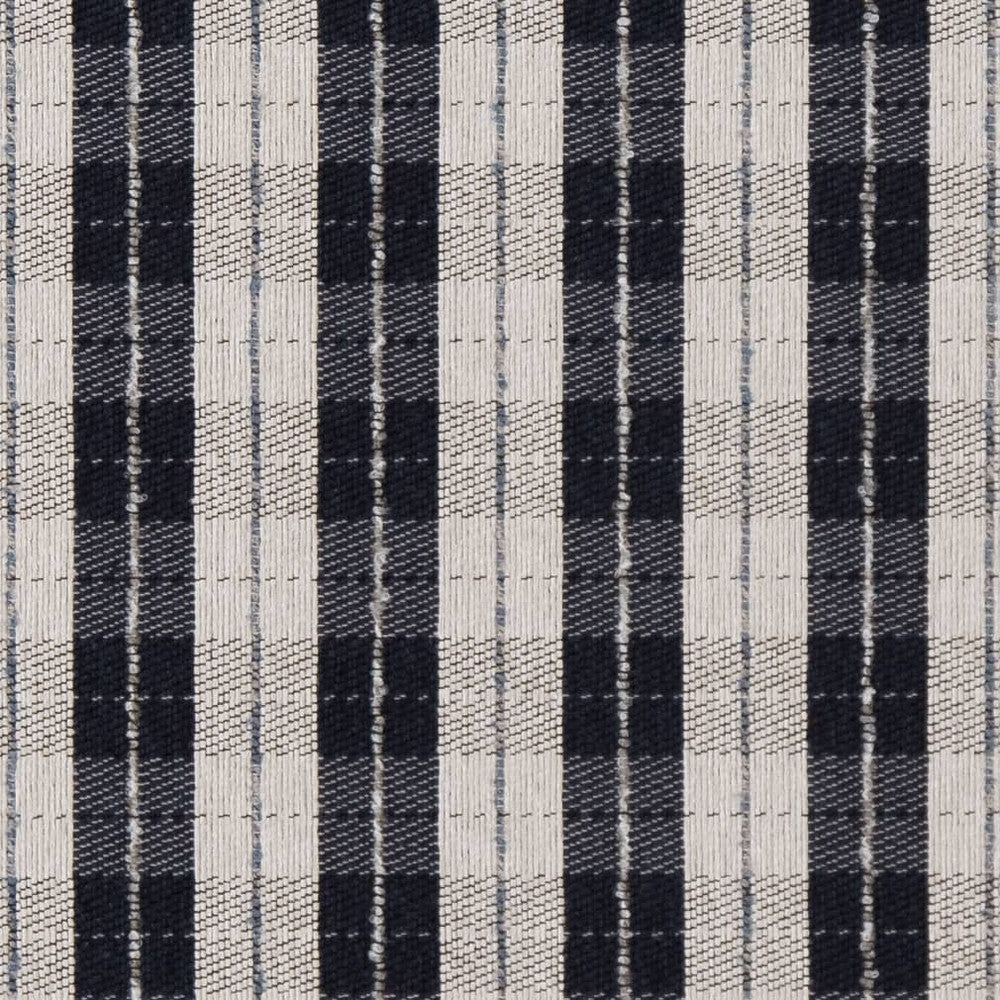 D1952 Navy Plaid by Charlotte Designer Fabric Rustic Wovens 100% Polypropylene Made In USA Exceeds 30,000 Wyzenbeek Rubs (Heavy Duty) </p><p>Repeat: Horizontal: 2.5" x Vertical: 2.5" 54 Inches - Swanky Fabrics -