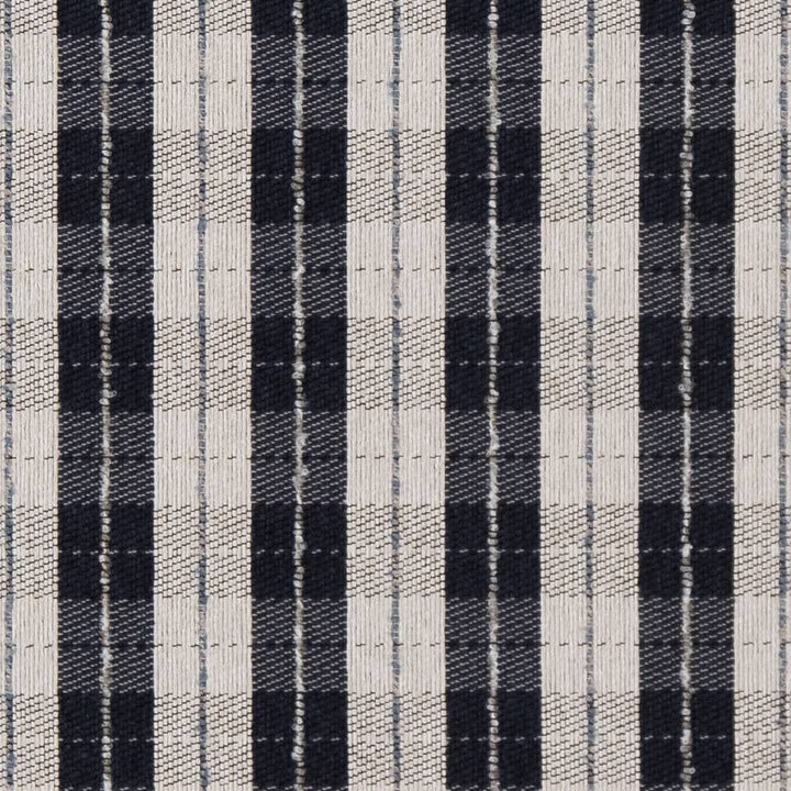 D1952 Navy Plaid by Charlotte Designer Fabric Rustic Wovens 100% Polypropylene Made In USA Exceeds 30,000 Wyzenbeek Rubs (Heavy Duty) </p><p>Repeat: Horizontal: 2.5" x Vertical: 2.5" 54 Inches - Swanky Fabrics -