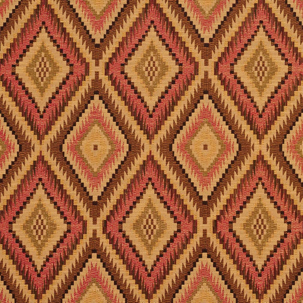 D2003 Tiki by Charlotte Fabric Southwest 82% Polyester, 18% Cotton Asia Exceeds 90,000 Wyzenbeek Rubs (Heavy Duty) </p><p>Repeat: Horizontal: 7" x Vertical: 10" 54 Inches - Fabric Carolina -