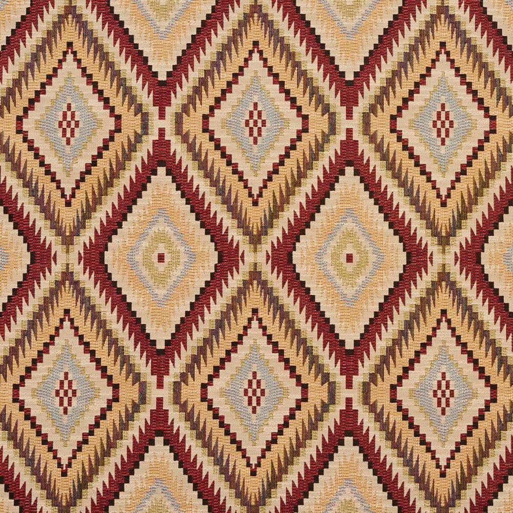 D2005 Veranda by Charlotte Fabric Southwest 82% Polyester, 18% Cotton Asia Exceeds 90,000 Wyzenbeek Rubs (Heavy Duty) </p><p>Repeat: Horizontal: 7" x Vertical: 10" 54 Inches - Fabric Carolina -