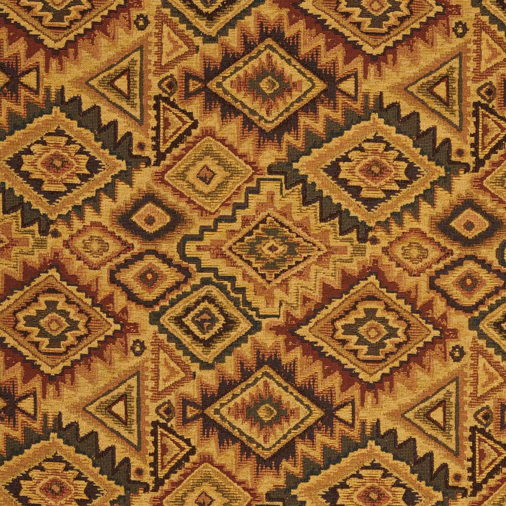 D2018 Aztec by Charlotte Fabric Southwest 100% Woven Polyester Asia Exceeds 150,000 Wyzenbeek Rubs (Heavy Duty) </p><p>Repeat: Horizontal: 15" x Vertical: 15" 54 Inches - Fabric Carolina -