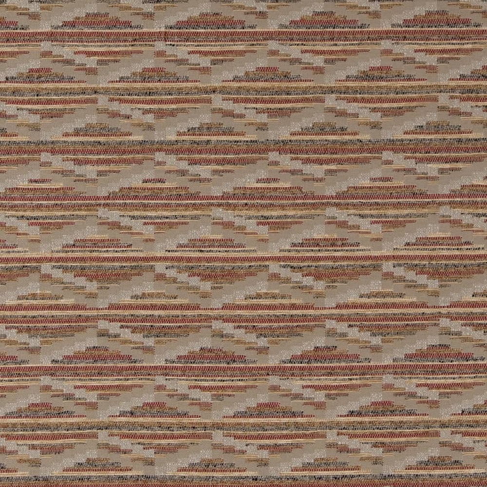 D2019 Rust by Charlotte Designer Fabric Southwest 96% Woven Polypropylene, 4% Polyester Made In USA Exceeds 60,000 Wyzenbeek Rubs (Heavy Duty) </p><p>Repeat: Horizontal: 5" x Vertical: 5" 54 Inches - Swanky Fabrics -