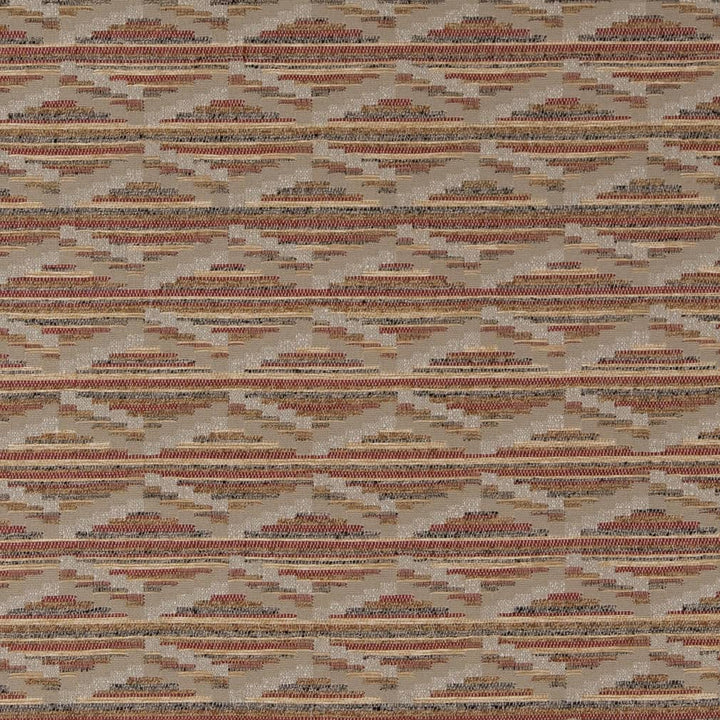 D2019 Rust by Charlotte Designer Fabric Southwest 96% Woven Polypropylene, 4% Polyester Made In USA Exceeds 60,000 Wyzenbeek Rubs (Heavy Duty) </p><p>Repeat: Horizontal: 5" x Vertical: 5" 54 Inches - Swanky Fabrics -