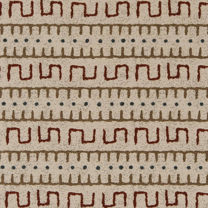 D2032 Brick by Charlotte Designer Fabric Southwest 100% Polypropylene Made In USA Exceeds 60,000 Wyzenbeek Rubs (Heavy Duty) </p><p>Repeat: Horizontal: 5" x Vertical: 5" 54 Inches - Swanky Fabrics -