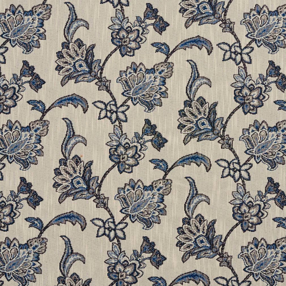 D2051 Persian Blue by Charlotte Fabric Tapestry Classics II 39% Cotton, 38% Polyester, 23% Olefin Canada Exceeds 100,000 Wyzenbeek Rubs (Heavy Duty) </p><p>Repeat: Horizontal: 14" x Vertical: 7" 54 Inches - Fabric Carolina -