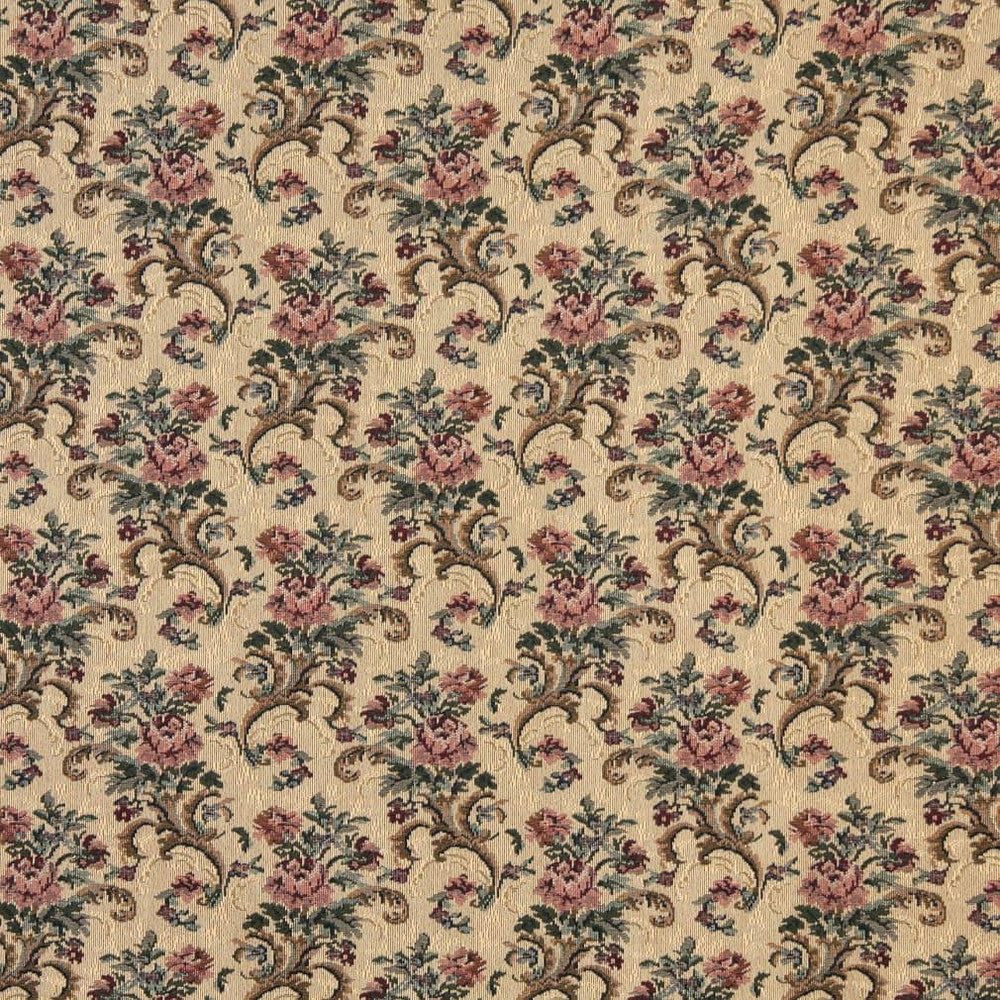 D2056 Spice by Charlotte Designer Fabric Tapestry Classics II 39% Polyester, 33% Olefin, 28% Cotton Asia Exceeds 100,000 Wyzenbeek Rubs (Heavy Duty) </p><p>Repeat: Horizontal: 6.5" x Vertical: 7" 54 Inches - Swanky Fabrics -