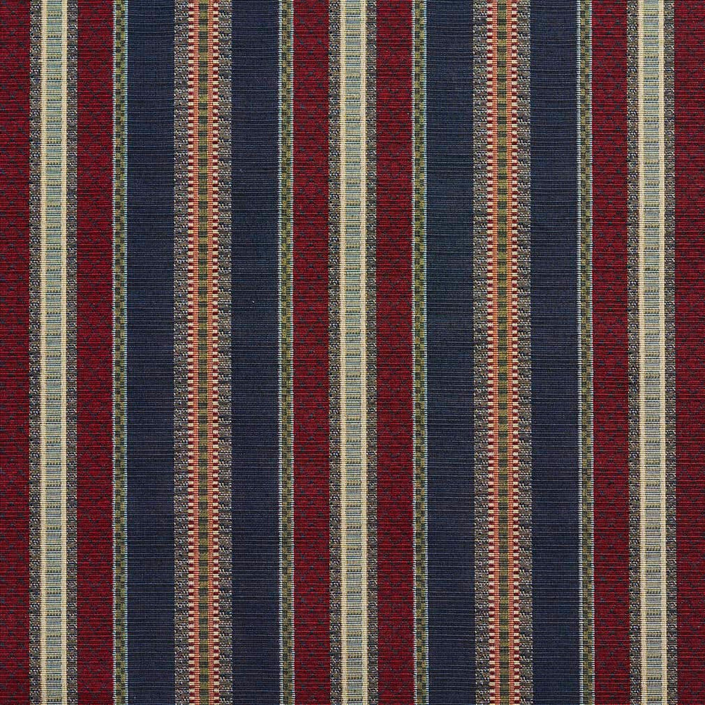 D2061 Navy Stripe by Charlotte Designer Fabric Tapestry Classics II 70% Polyester, 30% Cotton Asia Exceeds 30,000 Wyzenbeek Rubs (Heavy Duty) </p><p>Repeat: Horizontal: 7.25" 54 Inches - Swanky Fabrics -