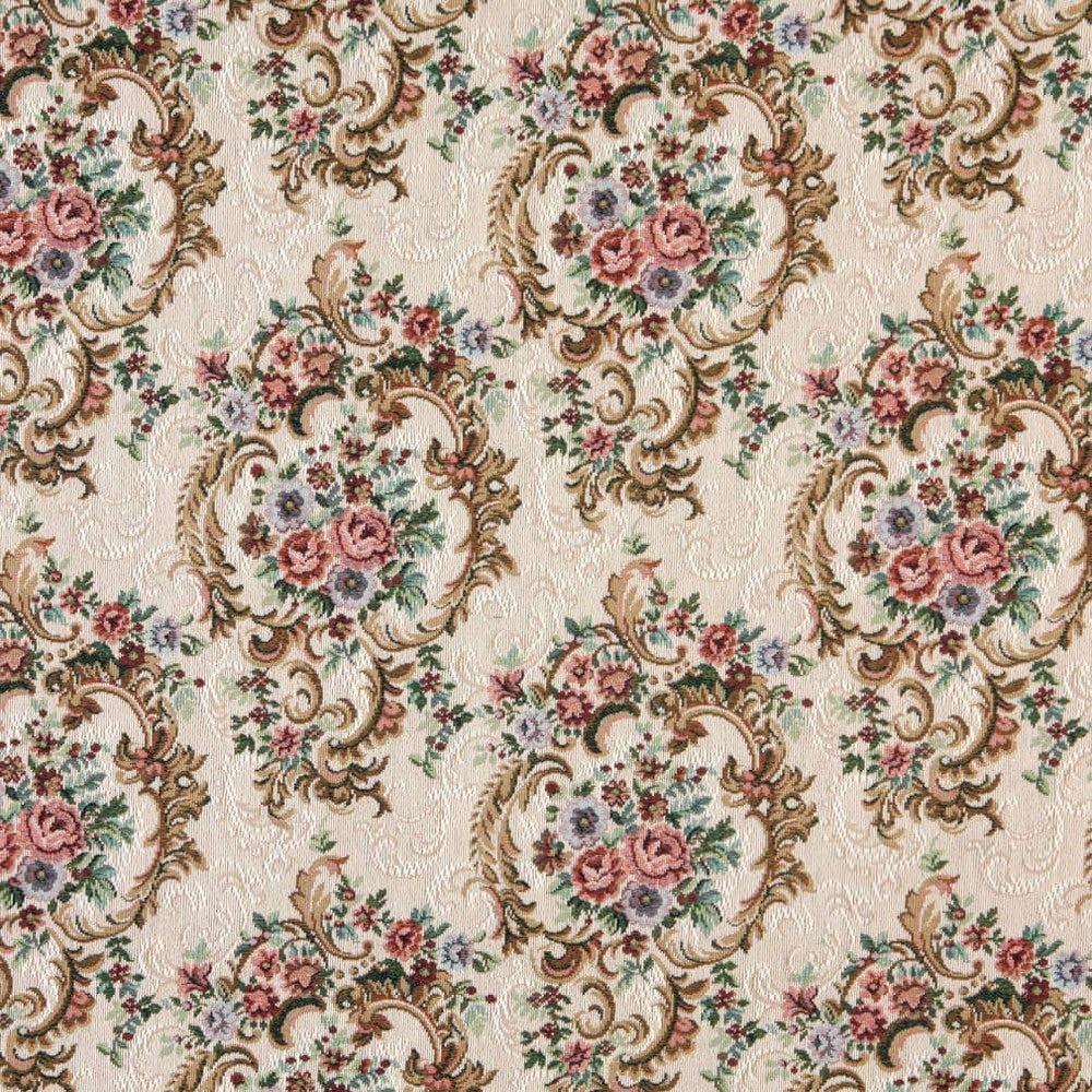 D2065 Jewel by Charlotte Designer Fabric Tapestry Classics II 60% Polyester, 40% Cotton Asia Exceeds 30,000 Wyzenbeek Rubs (Heavy Duty) </p><p>Repeat: Horizontal: 14" x Vertical: 14" 54 Inches - Swanky Fabrics -
