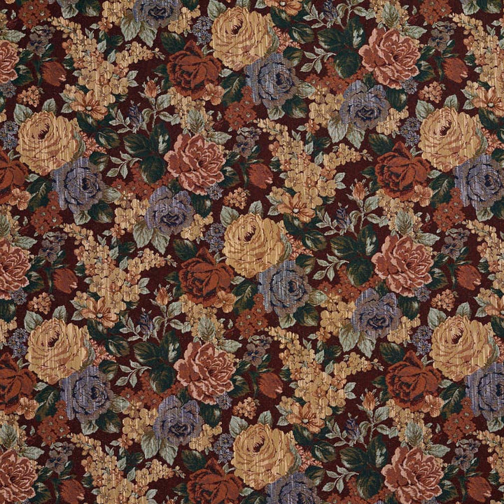 D2067 Burgundy by Charlotte Fabric Tapestry Classics II 70% Polyester, 30% Cotton Asia Exceeds 40,000 Wyzenbeek Rubs (Heavy Duty) </p><p>Repeat: Horizontal: 27.5" x Vertical: 14" 54 Inches - Fabric Carolina -