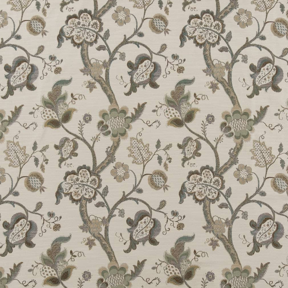 D2072 Celadon by Charlotte Designer Fabric Tapestry Classics II 100% Woven Polyester Asia Exceeds 110,000 Wyzenbeek Rubs (Heavy Duty) </p><p>Repeat: Horizontal: 15" x Vertical: 19" 54 Inches - Swanky Fabrics -