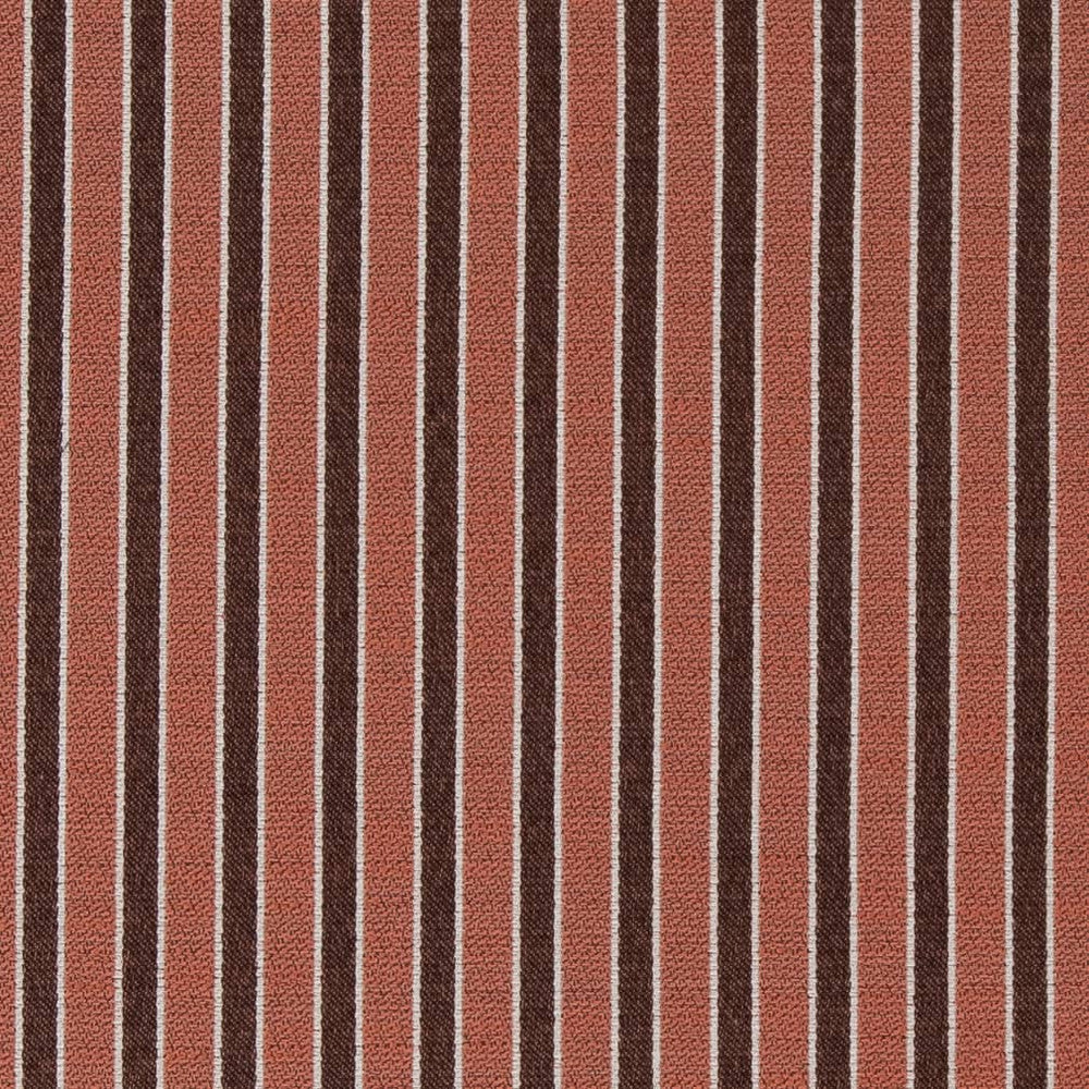 D2131 Salmon Stripe by Charlotte Designer Fabric Small Scale Patterns 100% Woven Polyester Asia Exceeds 100,000 Wyzenbeek Rubs (Heavy Duty) </p><p>Repeat: Horizontal: 1" 54 Inches - Swanky Fabrics -