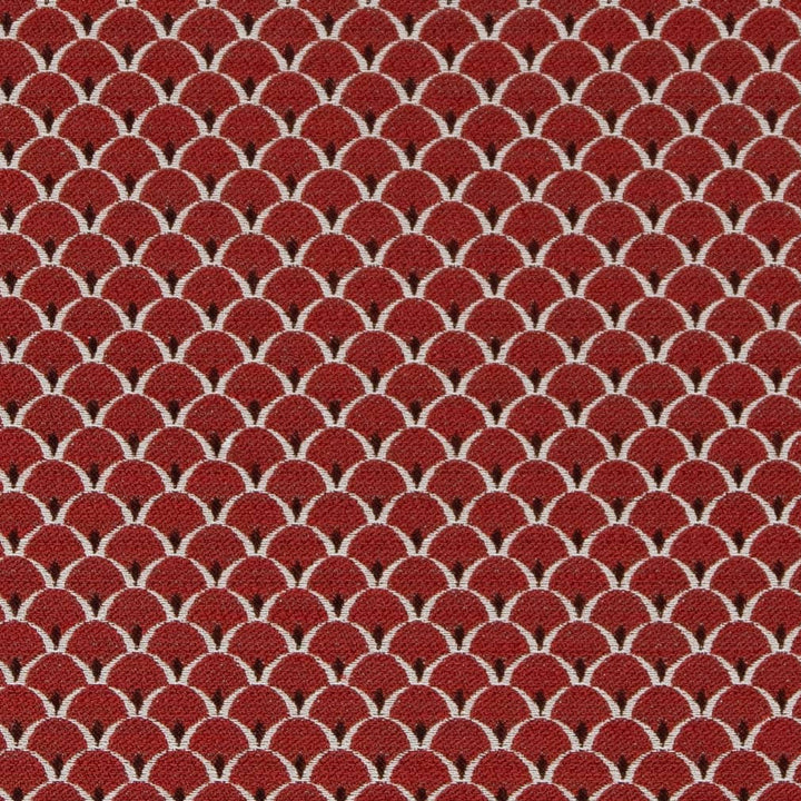 D2142 Ruby Scales by Charlotte Designer Fabric Small Scale Patterns 100% Woven Polyester Asia Exceeds 100,000 Wyzenbeek Rubs (Heavy Duty) </p><p>Repeat: Horizontal: 1" x Vertical: 1" 54 Inches - Swanky Fabrics -