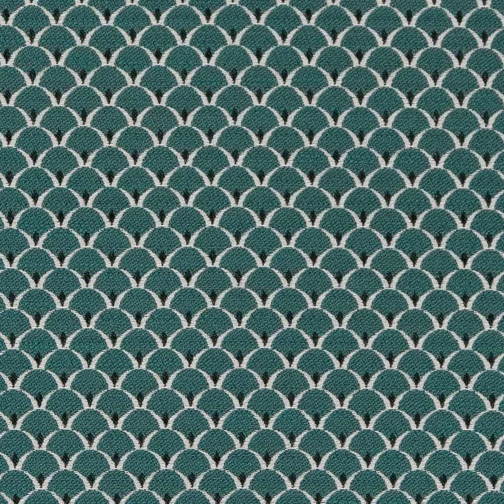 D2147 Jade Scales by Charlotte Fabric Small Scale Patterns 100% Woven Polyester Asia Exceeds 100,000 Wyzenbeek Rubs (Heavy Duty) </p><p>Repeat: Horizontal: 1" x Vertical: 1" 54 Inches - Fabric Carolina -