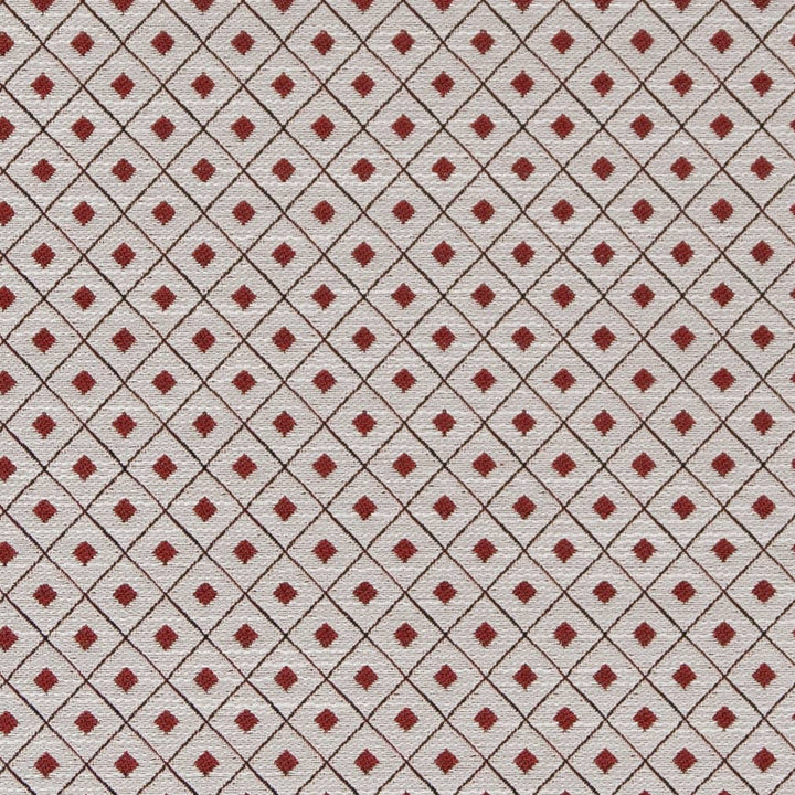 D2152 Ruby Diamond by Charlotte Designer Fabric Small Scale Patterns 100% Woven Polyester Asia Exceeds 100,000 Wyzenbeek Rubs (Heavy Duty) </p><p>Repeat: Horizontal: 1" x Vertical: 1" 54 Inches - Swanky Fabrics -
