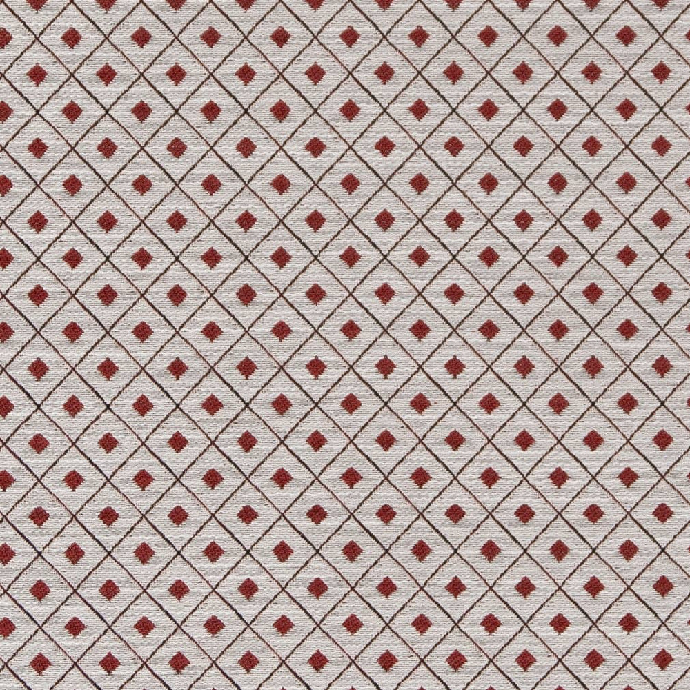 D2152 Ruby Diamond by Charlotte Fabric Small Scale Patterns 100% Woven Polyester Asia Exceeds 100,000 Wyzenbeek Rubs (Heavy Duty) </p><p>Repeat: Horizontal: 1" x Vertical: 1" 54 Inches - Fabric Carolina -