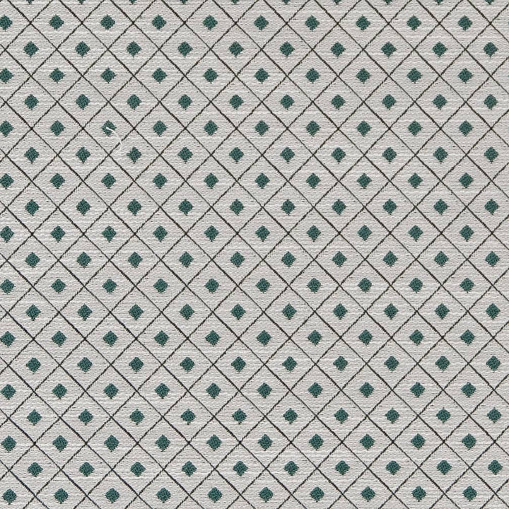 D2157 Jade Diamond by Charlotte Designer Fabric Small Scale Patterns 100% Woven Polyester Asia Exceeds 100,000 Wyzenbeek Rubs (Heavy Duty) </p><p>Repeat: Horizontal: 1" x Vertical: 1" 54 Inches - Swanky Fabrics -