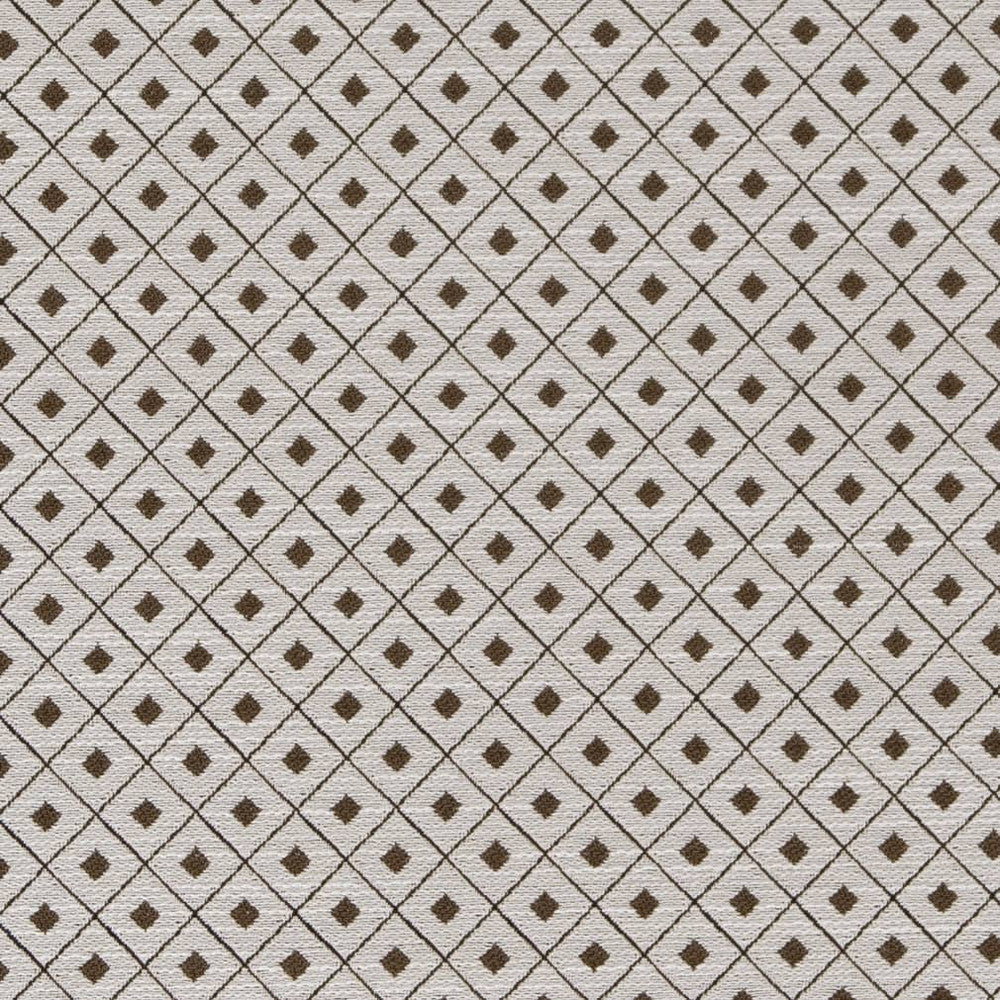 D2158 Truffle Diamond by Charlotte Designer Fabric Small Scale Patterns 100% Woven Polyester Asia Exceeds 100,000 Wyzenbeek Rubs (Heavy Duty) </p><p>Repeat: Horizontal: 1" x Vertical: 1" 54 Inches - Swanky Fabrics -