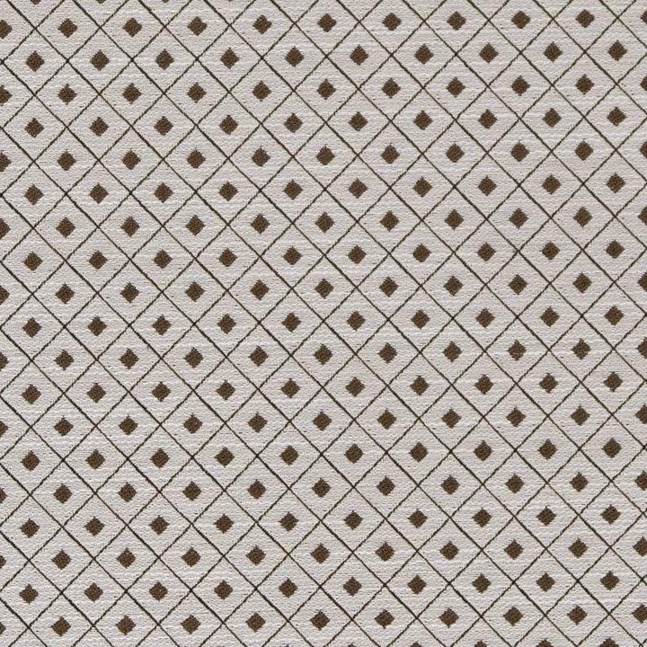 D2158 Truffle Diamond by Charlotte Designer Fabric Small Scale Patterns 100% Woven Polyester Asia Exceeds 100,000 Wyzenbeek Rubs (Heavy Duty) </p><p>Repeat: Horizontal: 1" x Vertical: 1" 54 Inches - Swanky Fabrics -