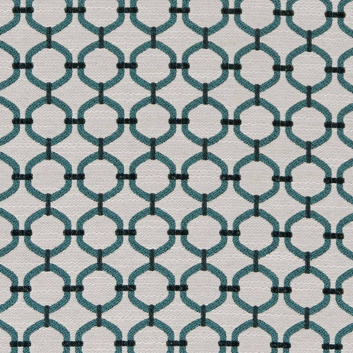 D2169 Aqua Lattice by Charlotte Fabric Small Scale Patterns 100% Woven Polyester Asia Exceeds 100,000 Wyzenbeek Rubs (Heavy Duty) </p><p>Repeat: Horizontal: 1.5" x Vertical: 1.5" 54 Inches - Fabric Carolina -