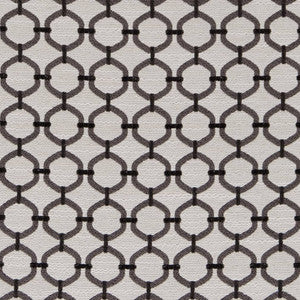 D2170 Charcoal Lattice by Charlotte Fabric