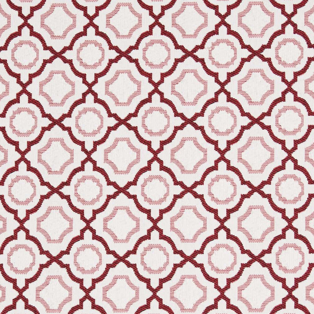 D2560 Scarlet by Charlotte Designer Fabric Veranda 100% Polypropylene USA Exceeds 60,000 Wyzenbeek Rubs </p><p>Repeat: Horizontal 3.5" x Vertical 3.5" 54 Inches - Swanky Fabrics -