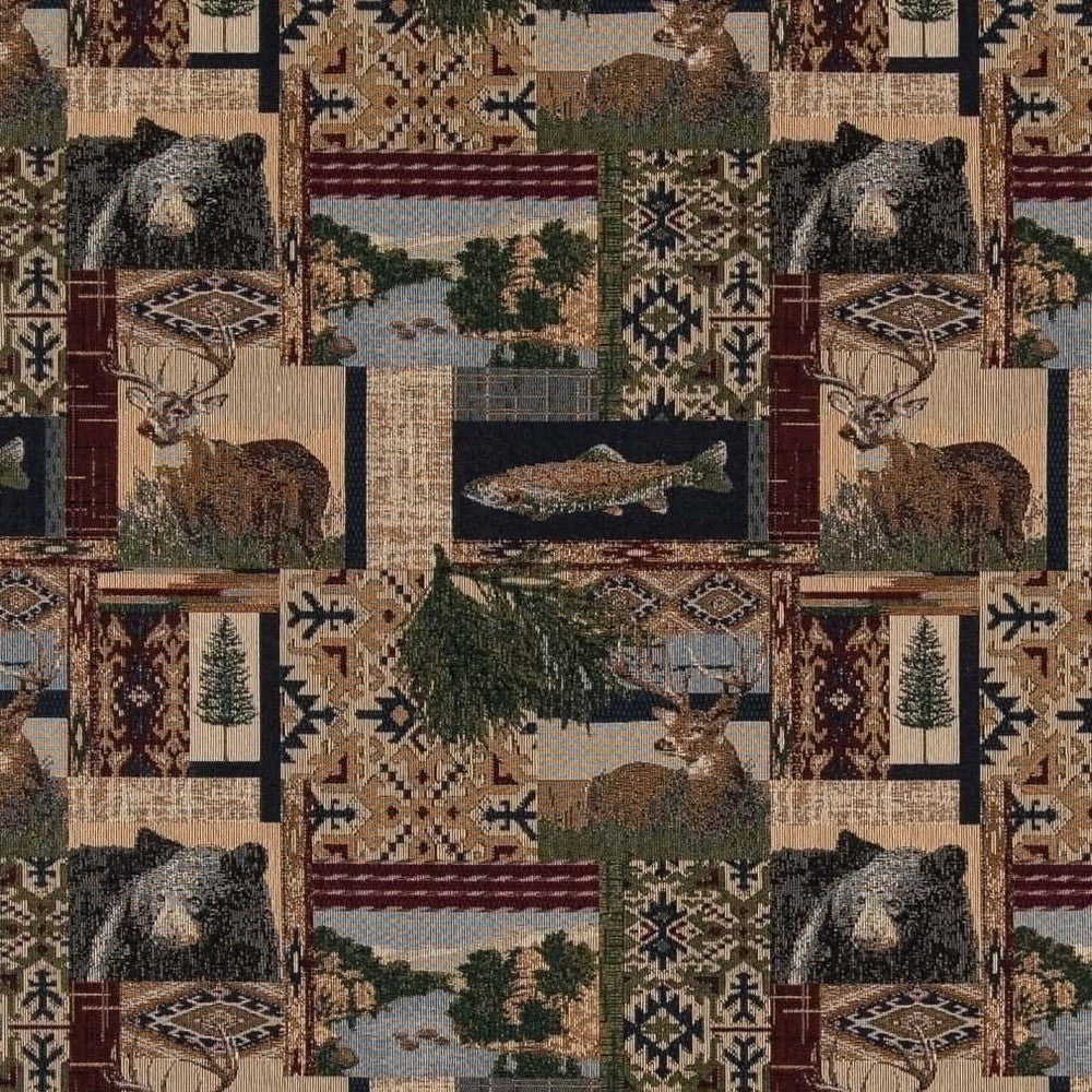 D2660 Nature Navy by Charlotte Fabric Novelty Tapestry 55% Cotton, 45% Polyester Asia Exceeds 30,000 Wyzenbeek Rubs </p><p>Repeat: Horizontal 14" x Vertical 14" 54 Inches - Fabric Carolina -