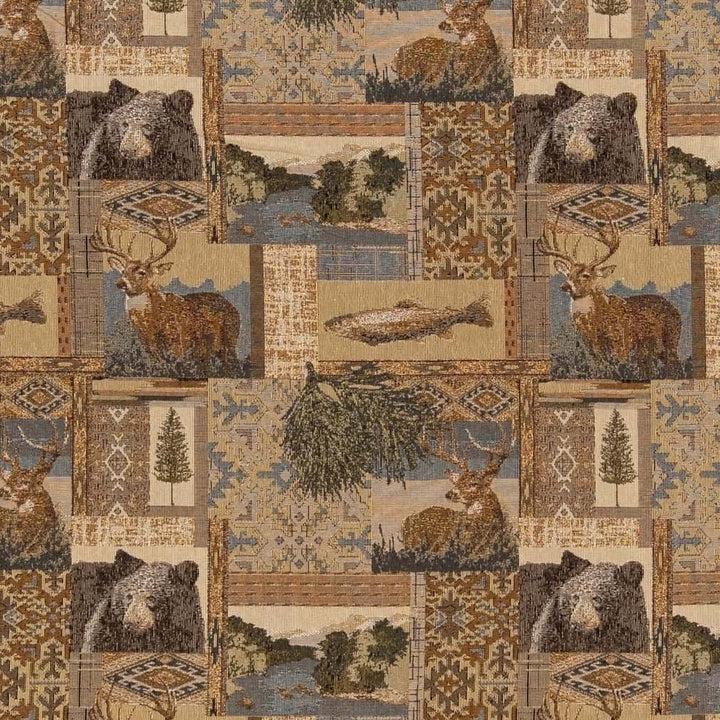 D2661 Nature Beige by Charlotte Fabric Novelty Tapestry 55% Cotton, 45% Polyester Asia Exceeds 30,000 Wyzenbeek Rubs </p><p>Repeat: Horizontal 14" x Vertical 14" 54 Inches - Fabric Carolina -