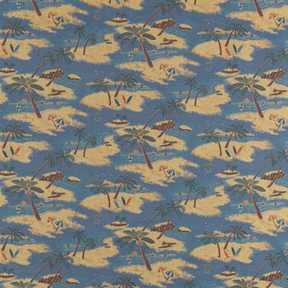 D2684 Island by Charlotte Fabric Novelty Tapestry 62% Cotton, 38% Polyester USA Exceeds 100,000 Wyzenbeek Rubs </p><p>Repeat: Horizontal 31" x Vertical 14.5" 54 Inches - Fabric Carolina -