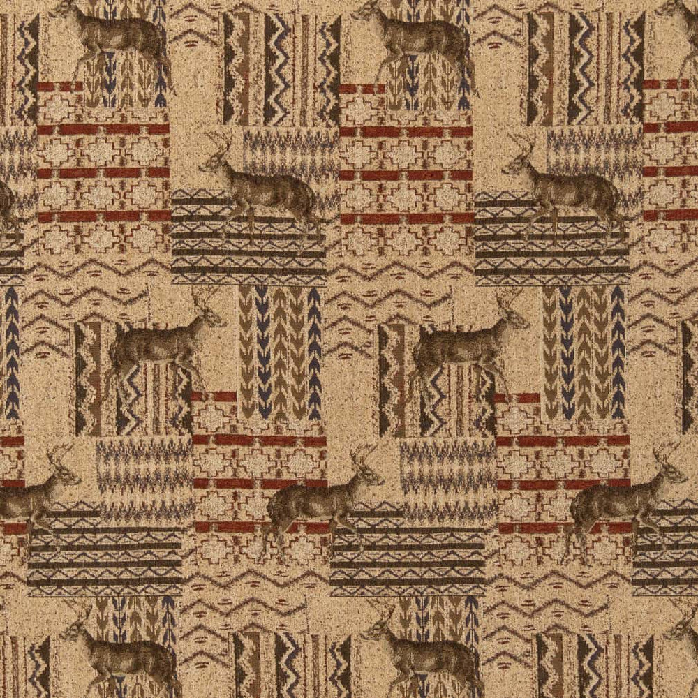 D2695 Whitetail by Charlotte Fabric Novelty Tapestry 50% Acrylic, 40% Polyester, 10% Cotton Asia Exceeds 70,000 Wyzenbeek Rubs </p><p>Repeat: Horizontal 13.5" x Vertical 27" 54 Inches - Fabric Carolina -