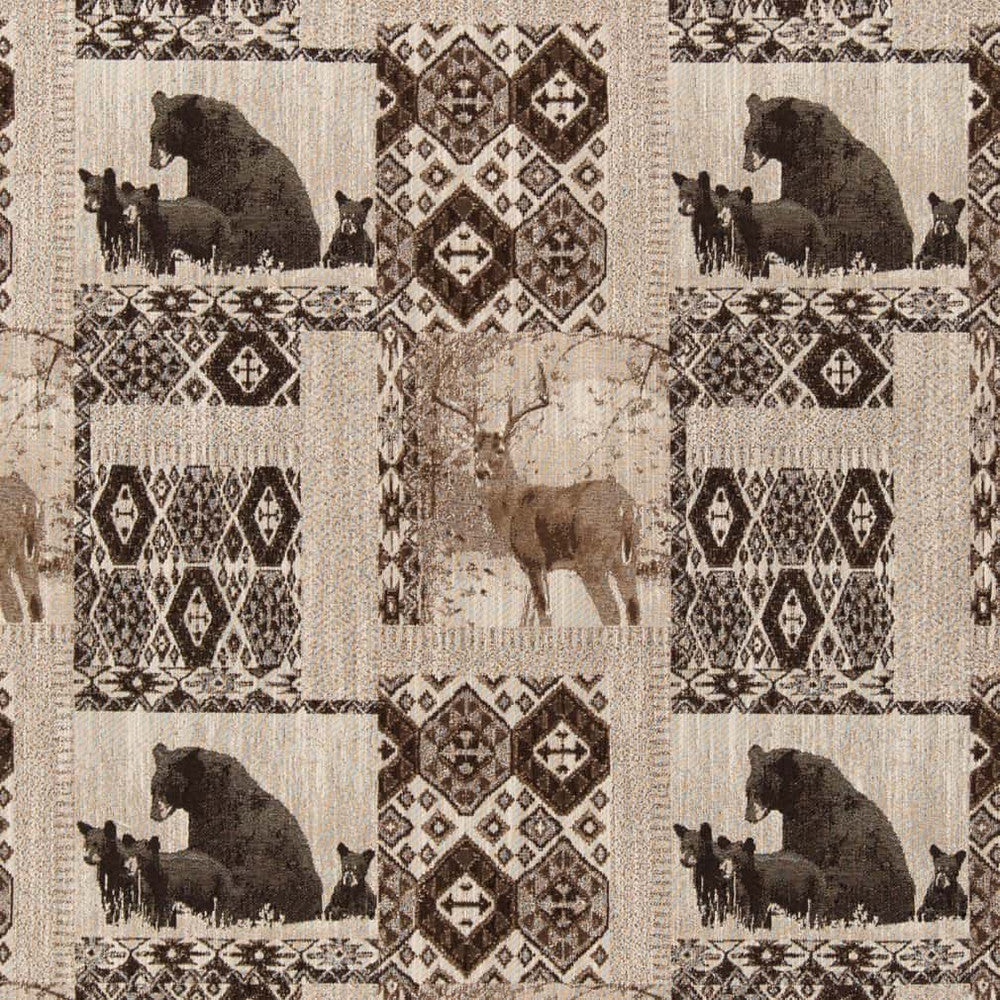 D2696 Den Brownstone by Charlotte Fabric Novelty Tapestry 100% Polyester Asia Exceeds 130,000 Wyzenbeek Rubs </p><p>Repeat: Horizontal 14" x Vertical 13.25" 54 Inches - Fabric Carolina -