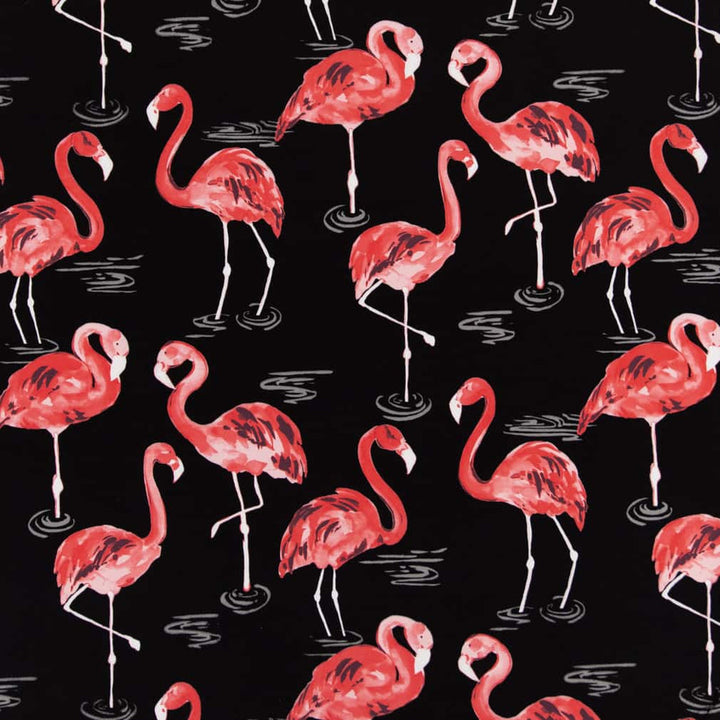 D2730 Flamingo by Charlotte Fabric Patio Prints II 100% Spun Polyester Asia Exceeds 60,000 Wyzenbeek Rubs </p><p>Repeat: Horizontal 25" x Vertical 25" 54 Inches - Fabric Carolina -