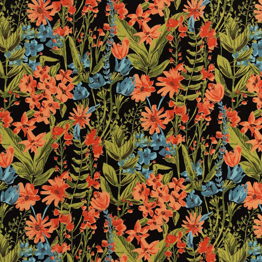 D2731 Night by Charlotte Fabric Patio Prints II 100% Spun Polyester Asia Exceeds 60,000 Wyzenbeek Rubs </p><p>Repeat: Horizontal 27" x Vertical 25" 54 Inches - Fabric Carolina -