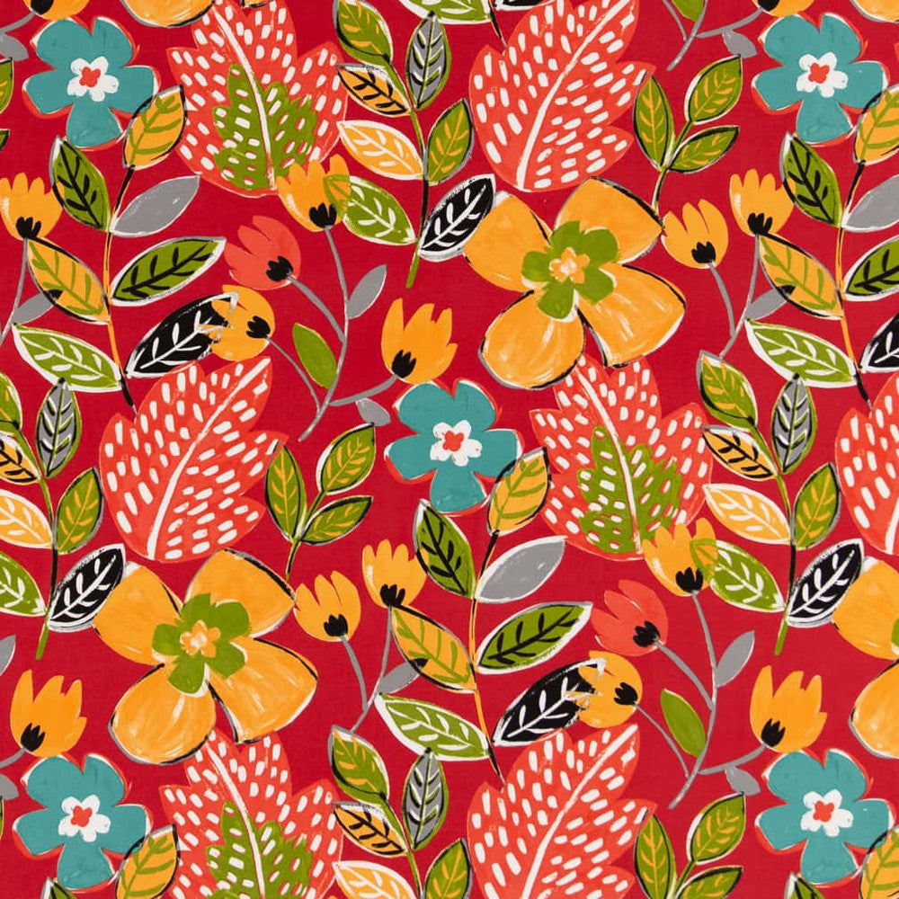 D2746 Poppy by Charlotte Fabric Patio Prints II 100% Spun Polyester Asia Exceeds 60,000 Wyzenbeek Rubs </p><p>Repeat: Horizontal 25" x Vertical 25" 54 Inches - Fabric Carolina -