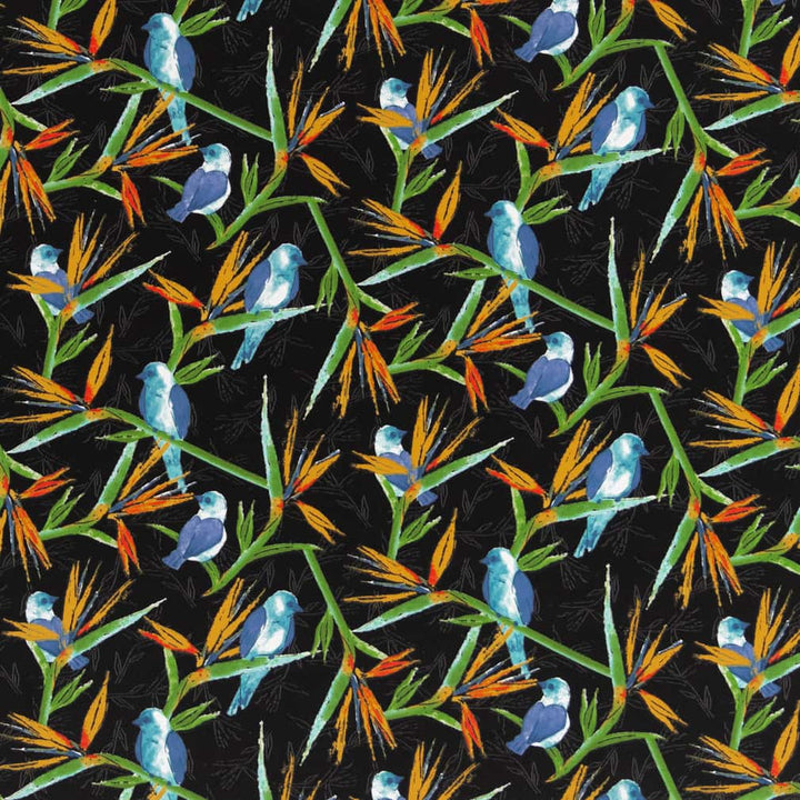 D2754 Jet by Charlotte Fabric Patio Prints II 100% Spun Polyester Asia Exceeds 60,000 Wyzenbeek Rubs </p><p>Repeat: Horizontal 25" x Vertical 12.5" 54 Inches - Fabric Carolina -