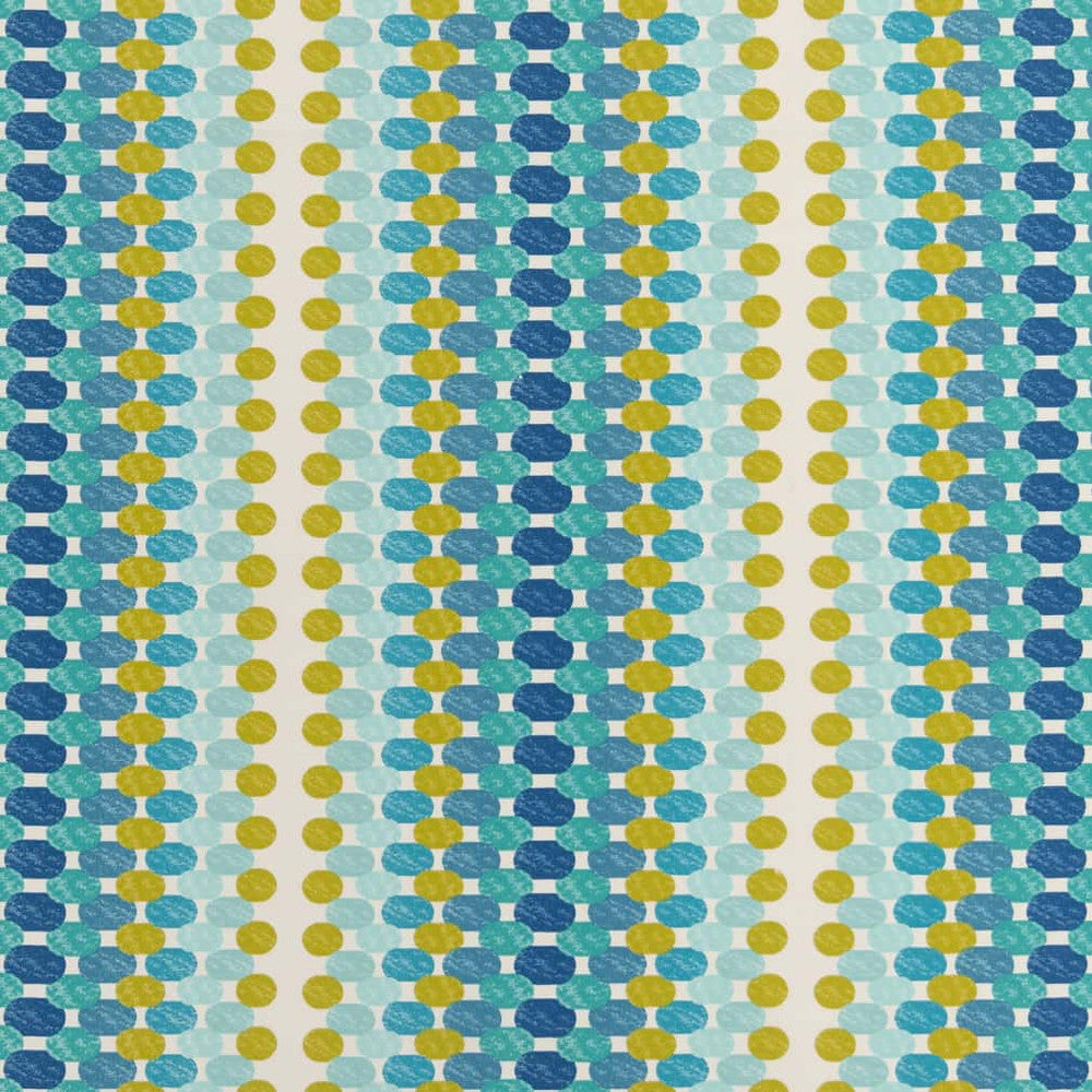D2764 Ocean by Charlotte Designer Fabric Patio Prints II 100% Spun Polyester Asia Exceeds 60,000 Wyzenbeek Rubs </p><p>Repeat: Horizontal 13.5" x Vertical 1.5" 54 Inches - Swanky Fabrics -