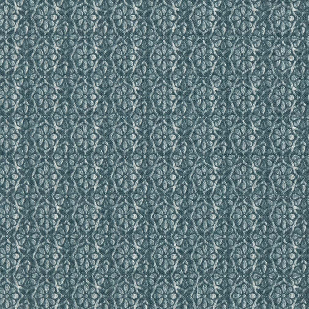 D2950 Teal by Charlotte Fabric Crypton Prints 92% Polyester, 8% Linen Asia Exceeds 60,000 Wyzenbeek Rubs </p><p>Repeat: Horizontal 2" x Vertical 2" 54 Inches - Fabric Carolina -