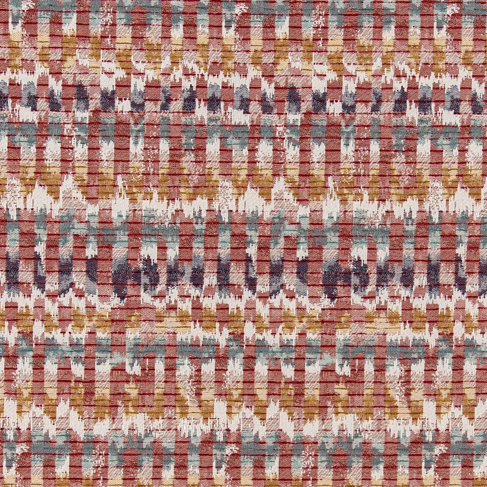 D3053 Ruby by Charlotte Designer Fabric Cityscapes II 100% Polyester Asia Exceeds 136,000 Wyzenbeek Rubs (Heavy Duty) </p><p>Repeat: Horizontal 7" x Vertical 15" 54 Inches - Swanky Fabrics -