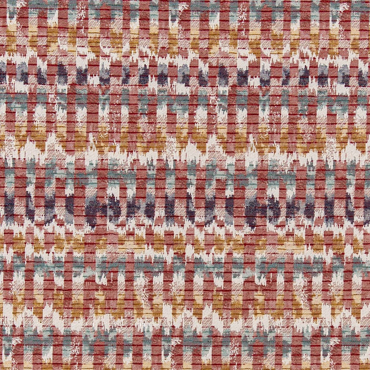 D3053 Ruby by Charlotte Designer Fabric Cityscapes II 100% Polyester Asia Exceeds 136,000 Wyzenbeek Rubs (Heavy Duty) </p><p>Repeat: Horizontal 7" x Vertical 15" 54 Inches - Swanky Fabrics -