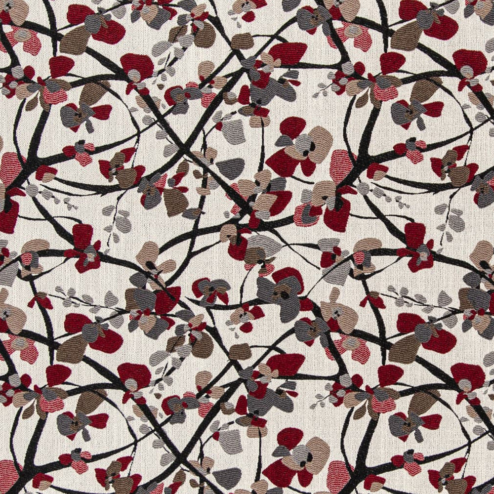 D3059 Crimson by Charlotte Designer Fabric Cityscapes II 100% Polyester Asia Exceeds 50,000 Wyzenbeek Rubs (Heavy Duty) </p><p>Repeat: Horizontal 15.5" x Vertical 14" 54 Inches - Swanky Fabrics -