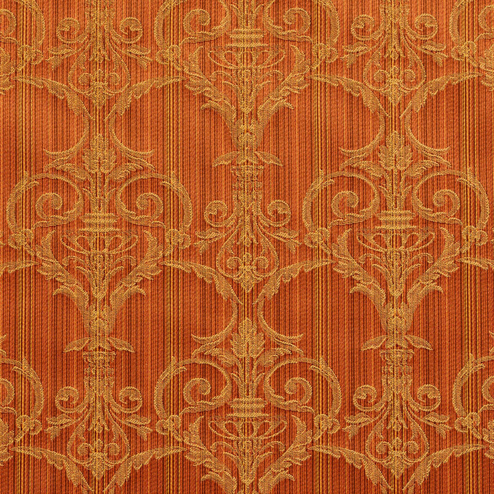 D309 Amber Victorian by Charlotte Designer Fabric Old World Classics 70% Polyester, 30% Cotton Spain Exceeds 30,000 Wyzenbeek Rubs (Heavy Duty) Horizontal: 7" x Vertical: 9" 54 Inches - Swanky Fabrics -