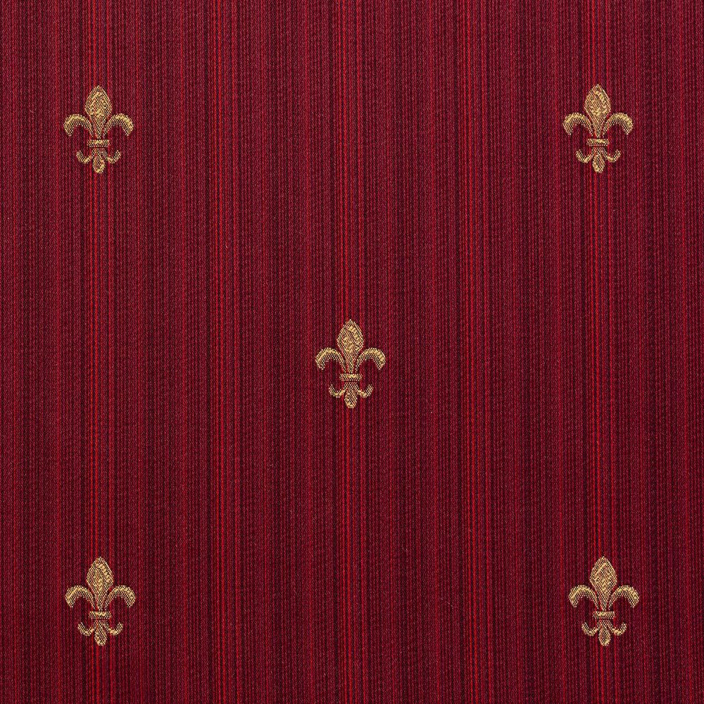 D312 Ruby Medallion by Charlotte Designer Fabric Old World Classics 70% Polyester, 30% Cotton Spain Exceeds 30,000 Wyzenbeek Rubs (Heavy Duty) Horizontal: 7" x Vertical: 6.5" 54 Inches - Swanky Fabrics -