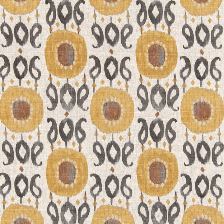D3321 Saffron by Charlotte Fabric Linen Prints 91% Polyester, 9% Linen Asia Exceeds 100,000 Wyzenbeek Rubs (Heavy Duty) </p><p>Repeat: Horizontal 9" x Vertical 11.5" 54 Inches - Fabric Carolina -