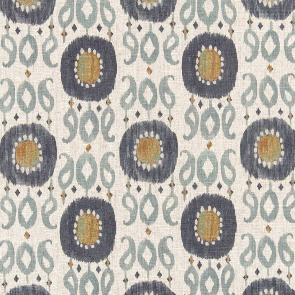 D3324 Slate by Charlotte Designer Fabric Linen Prints 91% Polyester, 9% Linen Asia Exceeds 100,000 Wyzenbeek Rubs (Heavy Duty) </p><p>Repeat: Horizontal 9" x Vertical 11.5" 54 Inches - Swanky Fabrics -