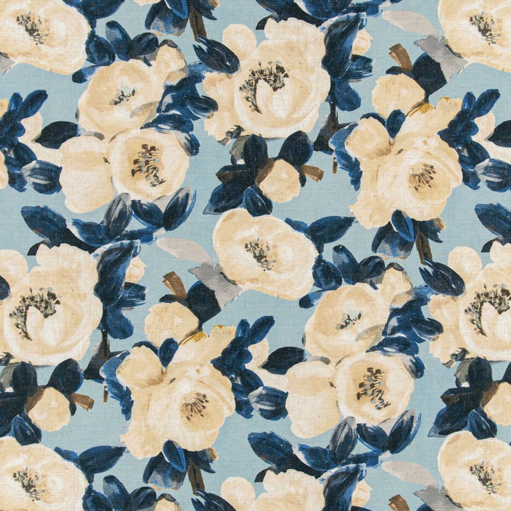 D3344 Bluebell by Charlotte Fabric Linen Prints 91% Polyester, 9% Linen Asia Exceeds 100,000 Wyzenbeek Rubs (Heavy Duty) </p><p>Repeat: Horizontal 27" x Vertical 26" 54 Inches - Fabric Carolina -